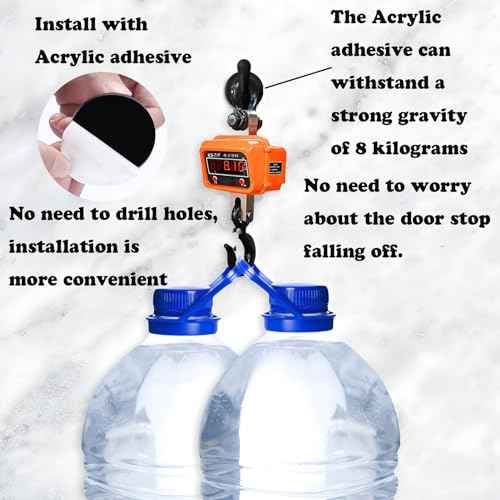 4 Pack Rubber Door Stopper Self Adhesive,No Magnetic Door Stop,Wall Protector with Reusable Waterproof House Door Holder,No Need to Drill No Trace Door Catch