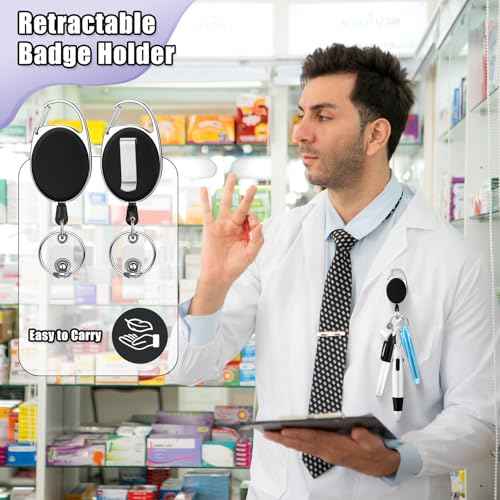 120 Pcs Retractable Nurse Pen Bulk Set 4 in 1 Ballpoint Pens Mini Highlighter Mini Marker Nursing Keychain Clip for Badge CNA Nurse Accessories Gifts Office(Black)