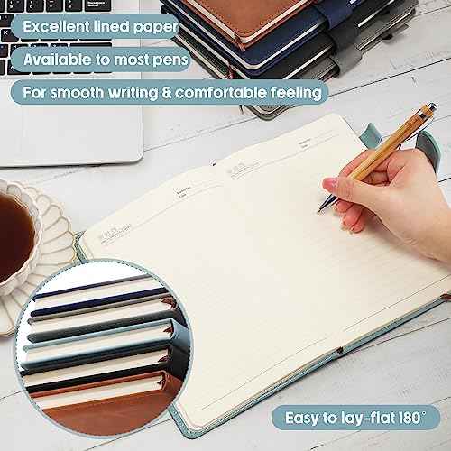 Roowest 10 Pcs Employees Appreciation Gifts Motivational A5 Leather Journal Notepad for Coworker Dsp Week Medical Assistant Leadership Teacher Thank You Gift(Classic Color,Inspirational)