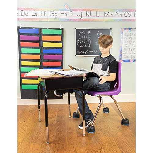 Bouncyband Wiggle Wobble Chair Feet ? Transform a Standard School Chair into a Wobble Chair ? Chair Feet for Classroom Help Improve Concentration and Calm Children Aged 3+