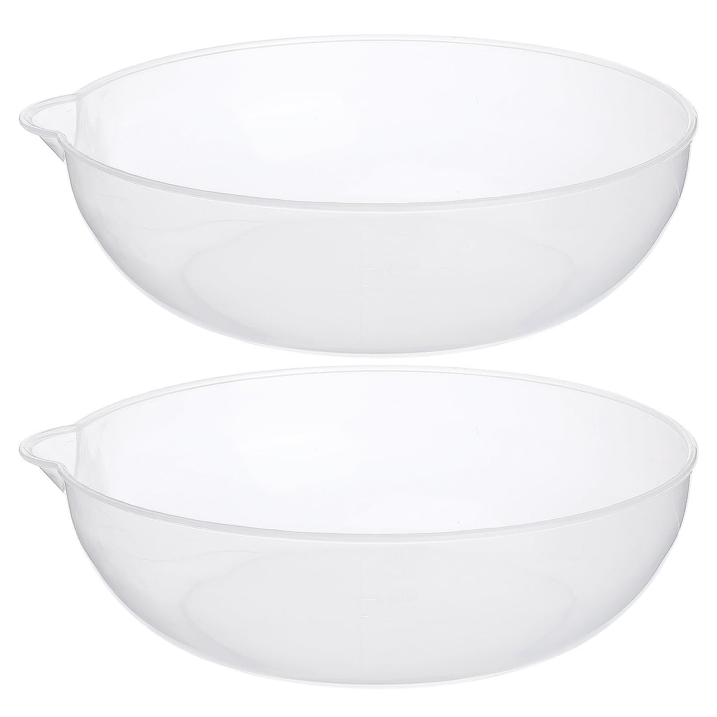 SEWACC 2pcs Kitchen Scale Tray Food Scale Tray Bowl with Capacity Markings for Cake Baking and Kitchen Storage