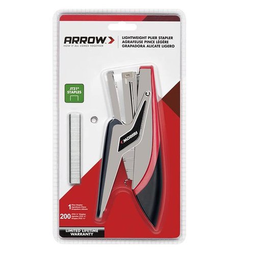 Arrow P21 Lightweight Handheld Plier Stapler - Perfect for Crafts & Office Use | Includes 200 Staples