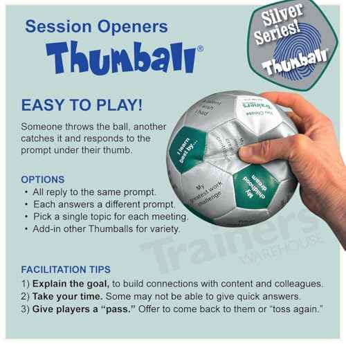 Trainers Warehouse 6" Thumball Collection, 32 Prompts for Conversation, Team Building, Relationship and Training