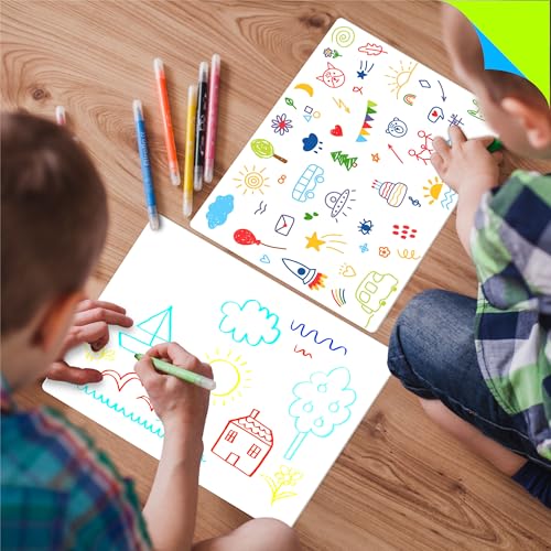 8 Packs Small Whiteboards, Double Sided Dry Erase Blank Board, Writable and Erasable White Board for Office, Home, Classroom, Math, Drawing (Each Measures 12¡± x 9¡±)