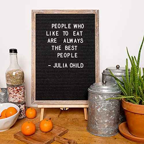 Felt Letterboard with Letters and Numbers 12x17 Inch, First Day of School Board, Word Message Board Classroom Decor, Baby Announcement Board Letters, Rustic Home Decor