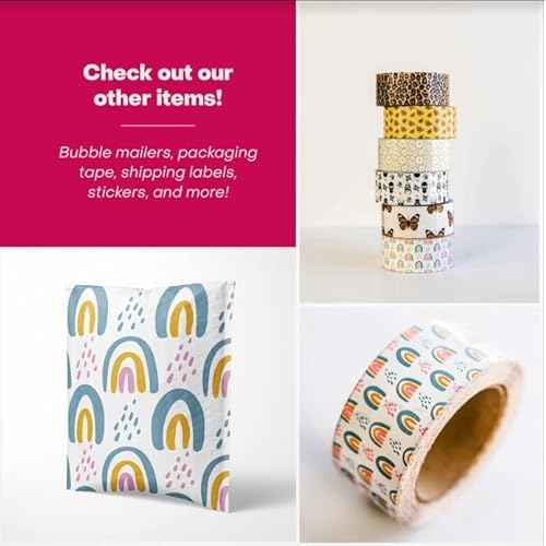 10x13 Poly Mailers ? Leopard Print Design ? Waterproof, Tear-Resistant Shipping Bags with Adhesive Seal ? 100 Pack ? Package Mint