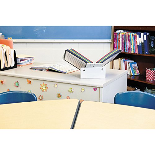 Durable 20-Panel Desktop Reference System - Assorted Colors, Double-Sided