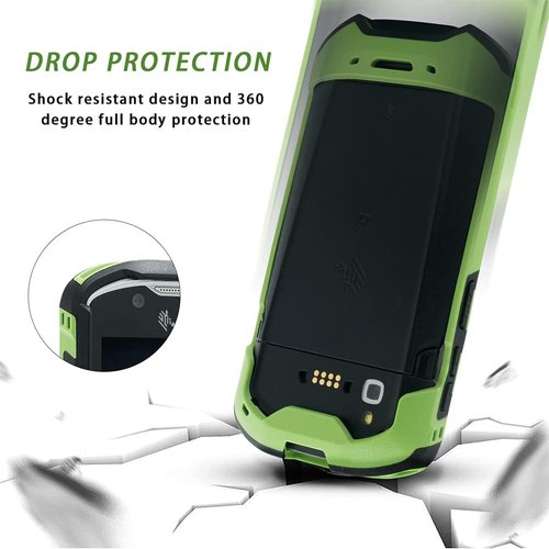 IYOUBOL Rugged Protective Bumper Case with Hand Strap for Zebra TC51/TC52/TC56 - Green