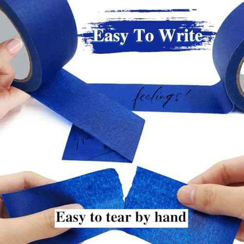 Painters Tape 2 Inch Wide, 10-Packs Blue Painters Tape for General Purpose Use, 2 Inches X 55 Yards X 10 Rolls, 550 Yards in Total