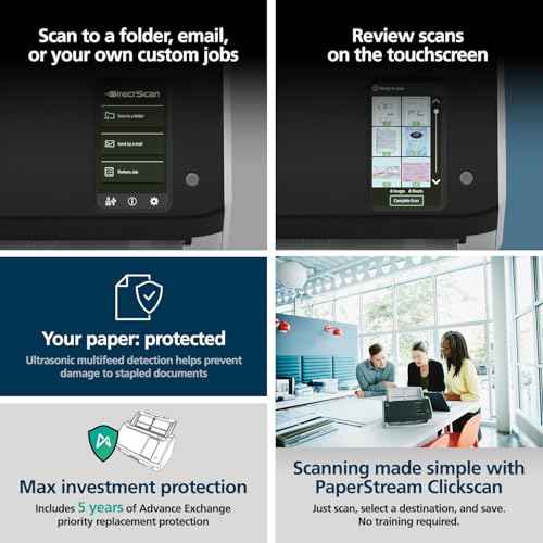 RICOH fi-8040 Fast Front Office & Desktop Document, Receipt, ID Card Scanner with 50 Page Auto Feeder and PC-Less DirectScan Capability