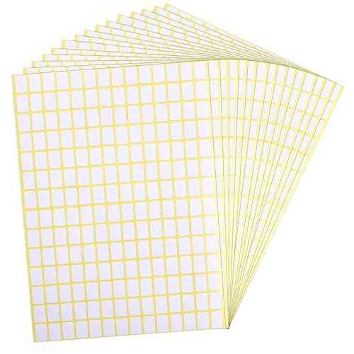 2940PCS Matte White Labels Stickers 0.5" x 0.3" Small Blank Labels Removable Price Stickers to Write On Sticky Name Tags for Jar Diamond Art Boxes Folder Envelope Office Kitchen (13 X 9 mm)