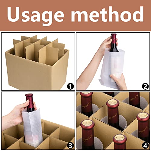 codree 3 Sets Glass Packing Kits- Dividers for Moving Boxes-