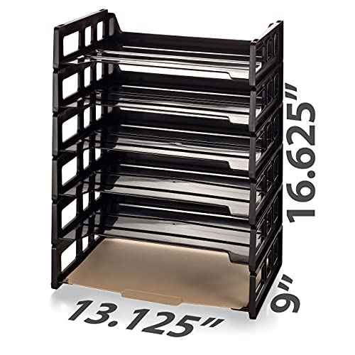 Officemate Letter Tray, Letter Size, Black, 12 Each (21002)