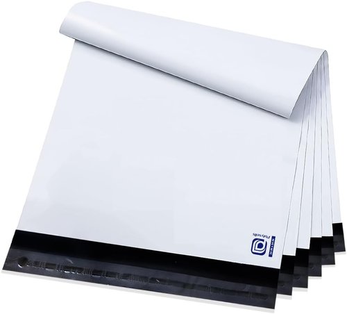 POLYSELLS 100 Pcs White Poly Mailers - 24x24 Inches, Waterproof & Tear-Resistant Shipping Envelopes
