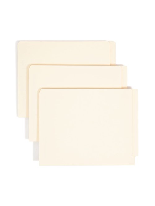 Smead End Tab Fastener File Folder, Shelf-Master® Reinforced Straight-Cut Tab, 50 Count