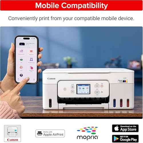 Canon PIXMA G3290 Wireless MegaTank All-in-One Inkjet Printer, Copy, & Scan - White 6706C022 Bundle with 6FT USB 2.0 Printer Cable + Tech Smart USA Printer Essentials Software Kit