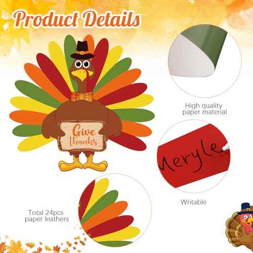 3 Feet Tall DIY Turkey Bulletin Board Set Thanksgiving Classroom Decor Turkey Craft Kit with Adhesive Dots for Kids DIY Craft Activities Autumn Fall Thanksgiving Party Harvest Home Decoration