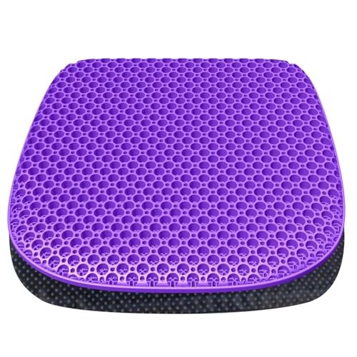 TONINT Gel Seat Cushion 17x15, 1.2 in Thick, Non-Slip Cover for Office Car Wheelchair