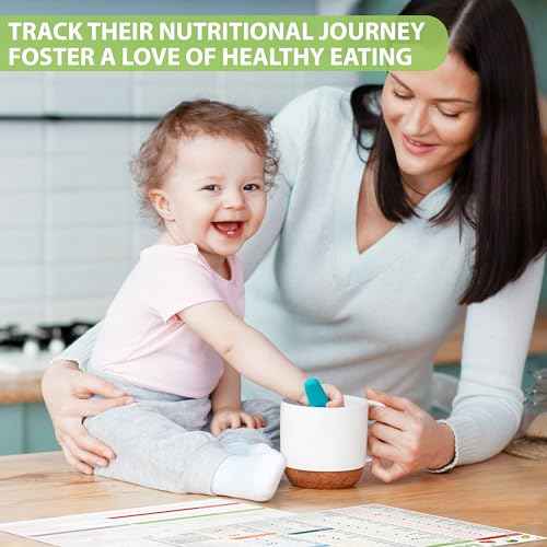 Set of 2 Baby First Foods Tracker Fridge Magnet, Nutrition Poster, Daily Food Log Meal Planner Checklist, 101 Foods Before 1 Checklist Magnet, Dry Erase Whiteboard for Refrigerator