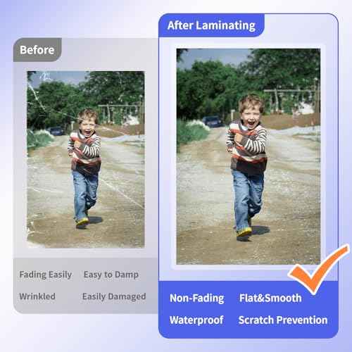 100 Pack Legal Size Laminating Sheets 8.5"x14" (9x14.5) - 3Mil Thick Clear Thermal Pouches for Documents, Compatible with All Laminators - Acid-Free & Bubble-Free Protection