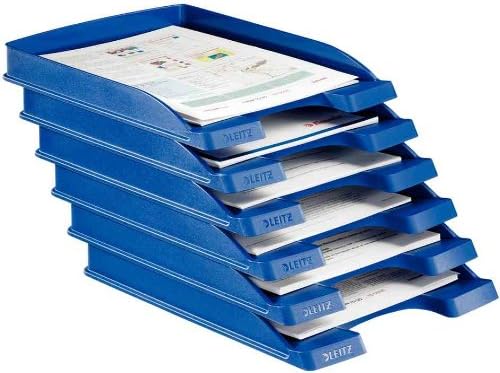 Leitz A4 Letter Tray - Slim Design for Organized Workspace | Black Color, Plus Range 52370095
