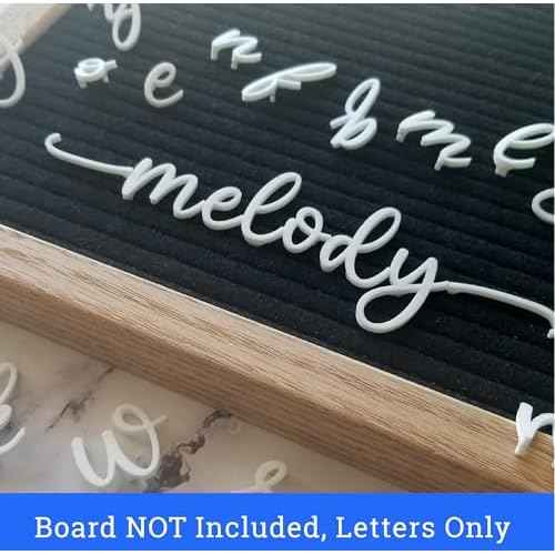 Cursive Letter Set for Felt Letterboards, 150+ Lowercase Script Letters, Pre-cut, Board NOT included