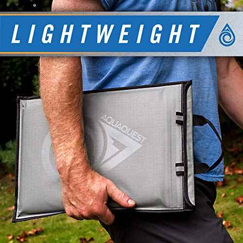 AquaQuest Storm 100% Waterproof Laptop Sleeve ? Lightweight Ripstop Nylon Case, Welded Seams and Removable 5 mm Neoprene Liner ? 11 in ? Green ? Fits up to 12 ¡¿ 9.75 in