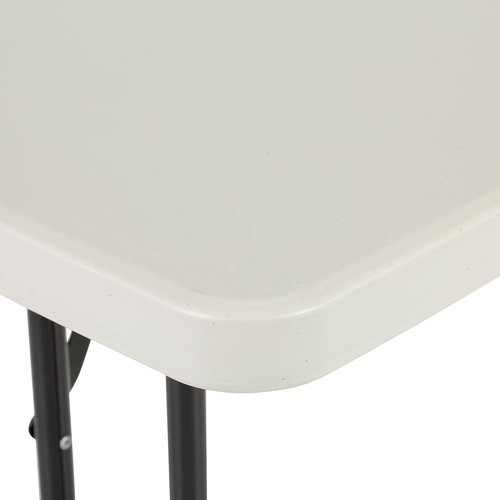 Norwood Commercial Furniture 5' Folding Training Table - Rectangular Blow-Molded Plastic, Gray Finish