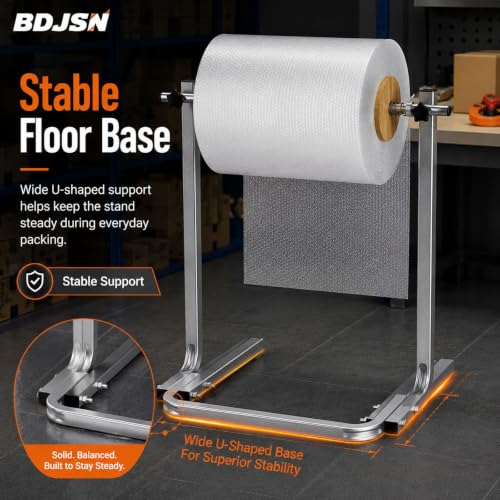 60cm Floor Standing Bubble Wrap Dispenser Galvanized Steel Packing Roll Holder