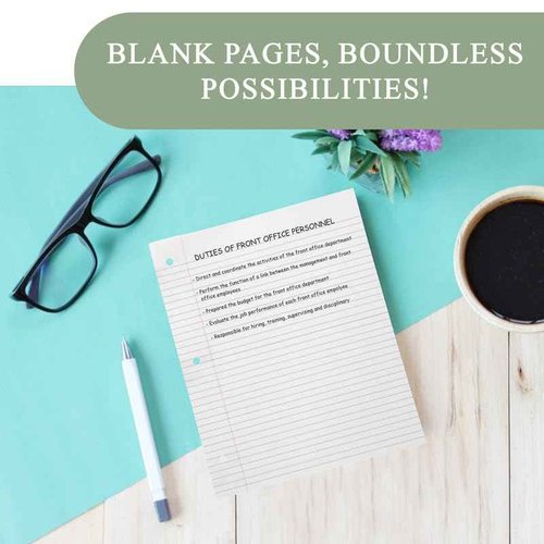 THREE LEAF 100 SHEETS WIDE RULED FILLER PAPER, PACK OF 36, LOOSE-LEAF SHEETS FOR SCHOOL AND OFFICE 100 CT. FILLER PAPER, NOTEBOOK PAPER