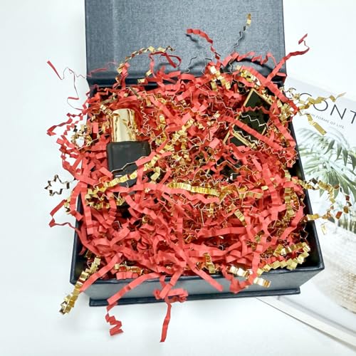 Crinkle Cut Paper Shred Filler for Gift Wrapping, Shredded Basket