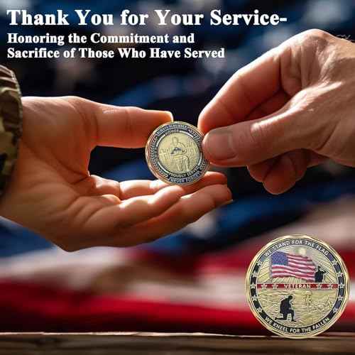 42 PCS Military Challenge Coins, US Military Coins Veteran Challenge Coin - Stand for The Flag, Kneel for The Fallen - Military Commemorative Appreciation Gifts
