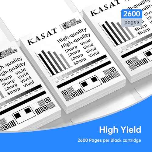KASAT Higher Yield Compatible Toner Cartridge Replacement for Brother TN660 TN-660 TN630 TN-630 for Brother HL-L2300D HL-L2320D HL-L2380DW HL-L2340DW MFC-L2700DW MFC-2740DW DCP-L2540DW Printer (4Pack)