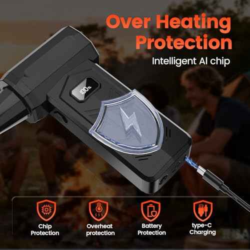 Compressed Air Duster,350,000RPM Turbo Jet Blower with LED Display and Light,4-Gear Adjustable Mini Air Broom,Electric Air Duster for Keyboard,PC,Car and Home,Replace Compressed Air Can (Black)