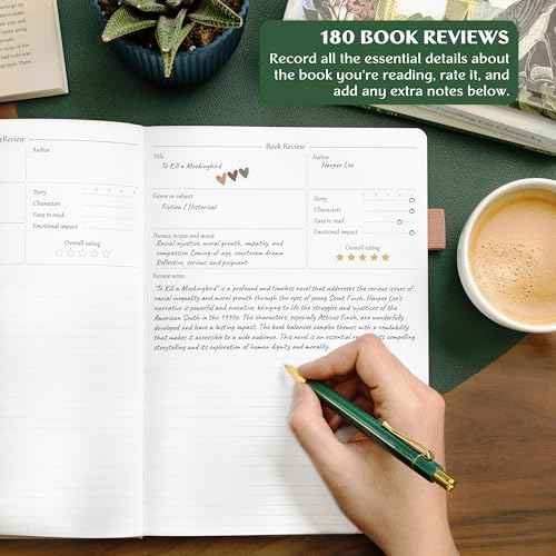 Legend Reading Journal for Book Lovers ? Reading Log Tracker for Adults & Kids ? Book Nerd Gifts & Accessories, 180 Reviews (Rose Gold)