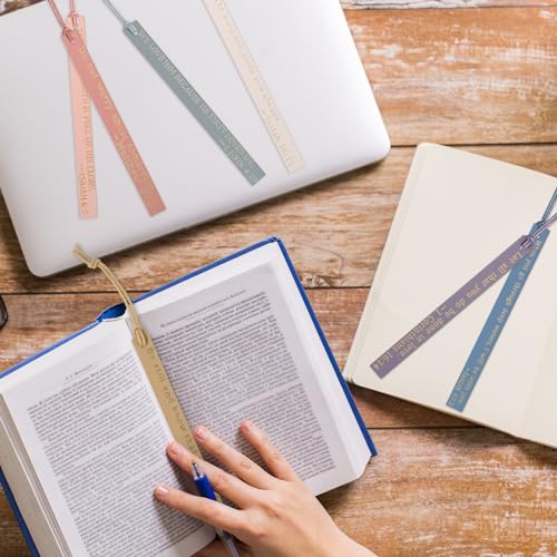 Skyygemm 10 Pcs Pastel Christian Bookmarks Christmas Gift for Women