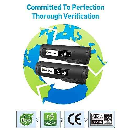 MasaiMara 106R02722 106R02720 (14,100 Pages) Toner Cartridge Replacement for Xerox Phaser 3610 3610N 3610DN 3610DNW WorkCentre 3615 3615DN 3615DNW M455 P455 Printer (Black, 2 Pack)