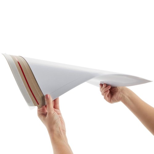 Juvale Cardboard Mailers - 12.75 x 15 in, White, 100 Pack, Rigid Flat - Stay Flat Envelope Mailers for Photo & Document Mailing - Bulk White Cardboard Envelopes