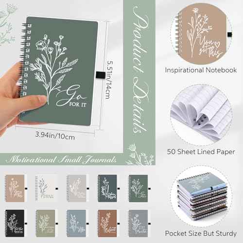 Tenceur 40 Set Employee Appreciation Gifts Bulk Inspirational Notebook Nurse Practitioner Week Motivational Pen Gifts for Coworker Nurse Rad Tech IEW Christmas (Classic Color)