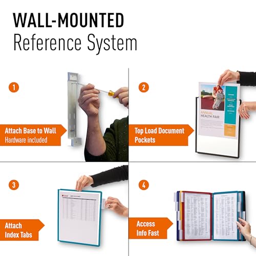 Durable Vario Wall Reference System, 10 Panels, Assorted Borders And Panels