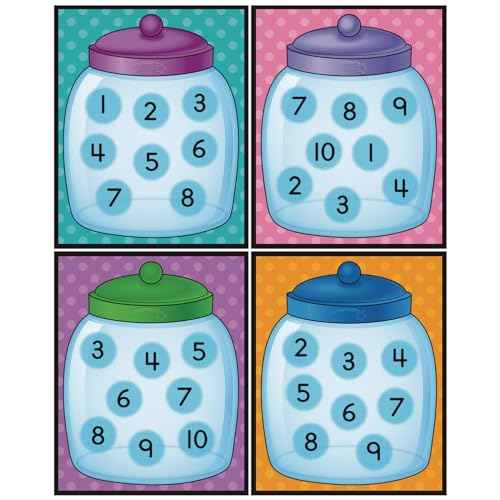 Really Good Stuff Cookie Jar Number Identification and Subitizing Math Game - Pre-K - Kindergarten Activity, Homeschool and Classroom Supplies, Counting Toys