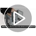 NEWBULIG Gray 3-Tier Metal Rolling Cart with Lockable Wheels, Heavy Duty Utility Shelf
