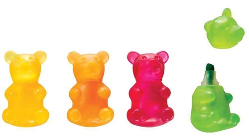 Raymond Geddes Scented Gummy Bear Highlighters (Pack of 24)