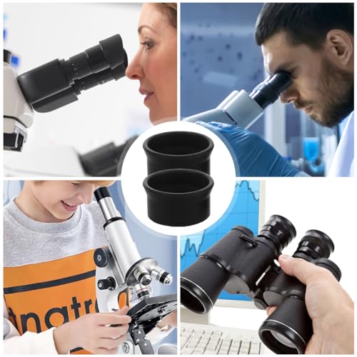 2Pcs Rubber Eyepiece Protectors for Binoculars & Microscopes Eye Guards