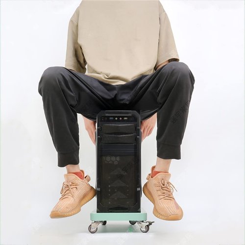 ONQendDv Rolling Stand,CPU Stand Mobile PC Tower Stand, Rolling CPU Stand for Under Desk, Floor CPU Holder Stand Cart with Lockable Wheels, for Home, Office Computer Tower Stand(White,500 mm*250 mm)
