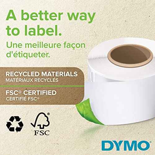 DYMO Authentic LabelWriter Small Multi-Purpose Labels | 19 mm x 51 mm | Self-Adhesive | Roll of 500 | Easy-Peel Labels | for LabelWriter Label Makers | Made in Europe