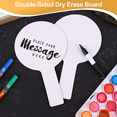 50 Pack Handheld Whiteboard Answer Paddles for Classroom, Office & Kids