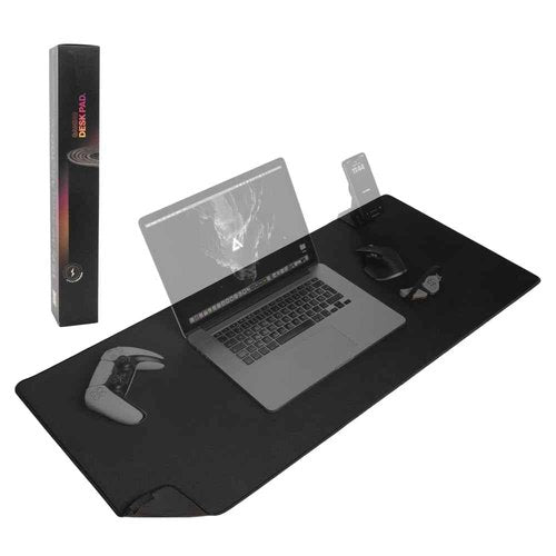 DELTAHUB Gaming Desk Pad Protector - Mouse Pad,Office Desk Mat, Non-Slip Neoprene Top, Desk Blotter,Laptop Desk Pad,Waterproof Desk Writing Pad (Large)