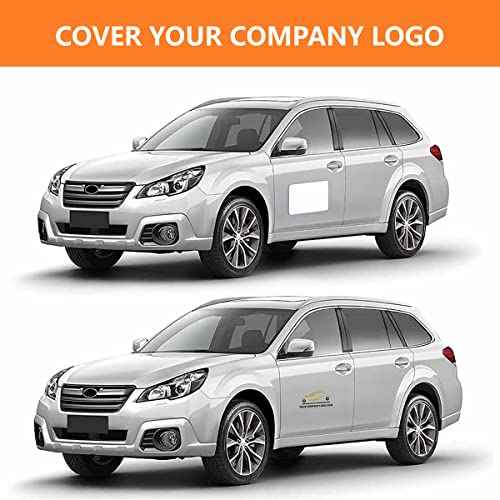 2 Pack Blank Car Door Magnet Sticker, Rounded Corners Magnetic Vehicle Sign, Perfect Magnet for Car to DIY Advertise Business and Cover Company Logo, Personalized Magnet Decal, 24x18 inch White