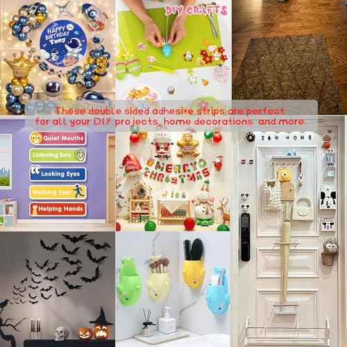 Double Sided Adhesive Pads,Heavy Duty Mounting Tape 50 Pcs 3mm Heavy Duty Picture Hanging Strips Strong Adhesive Foam Pads Waterproof Rectangle for Indoor & Outdoor